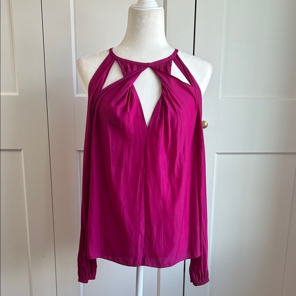 Ramy Brook Tops - Ramy Brook Amalie Fuchsia Long Sleeve Top | S
